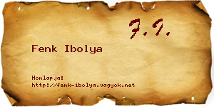 Fenk Ibolya névjegykártya
